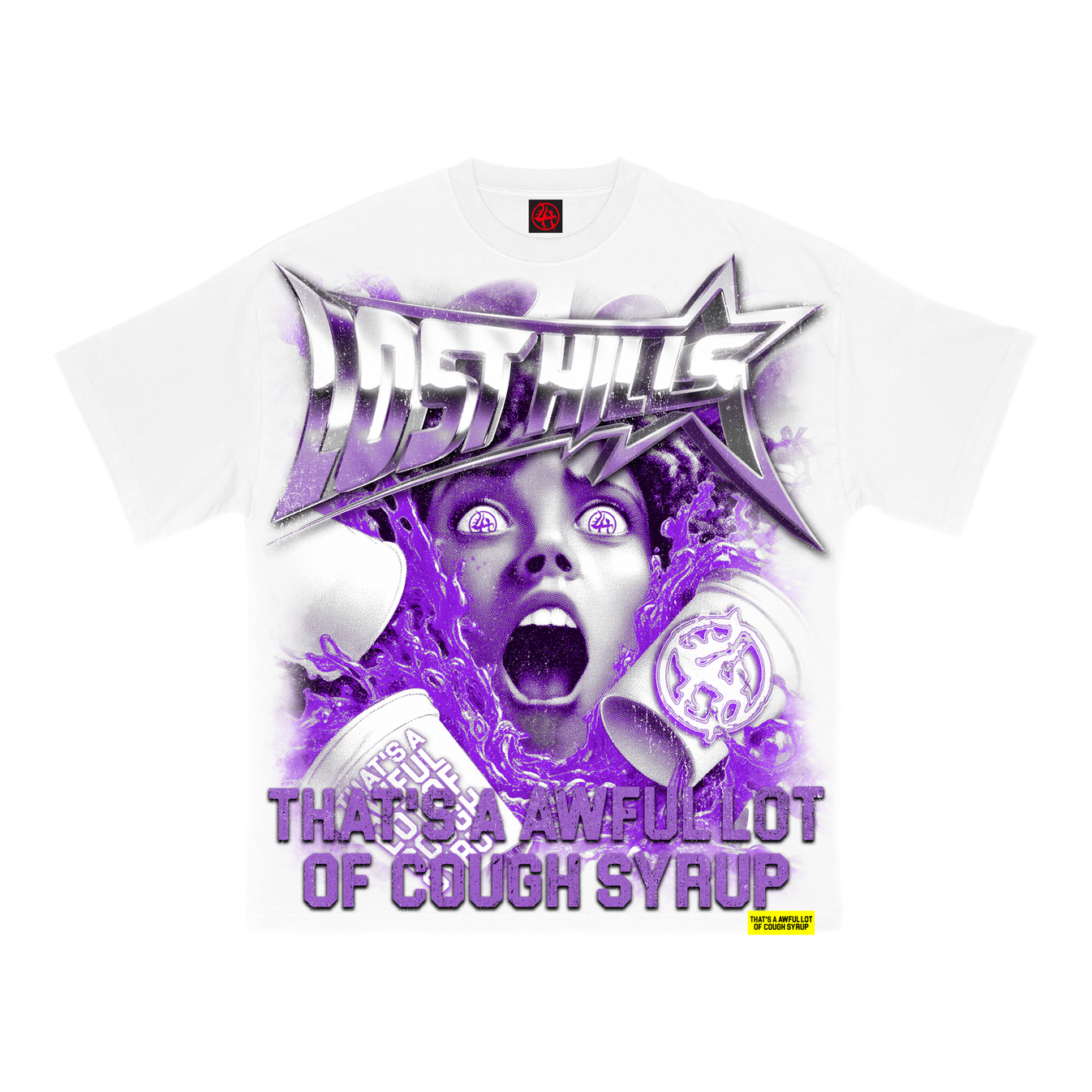 LH X Cough Syrup Scream T-Shirt (White)
