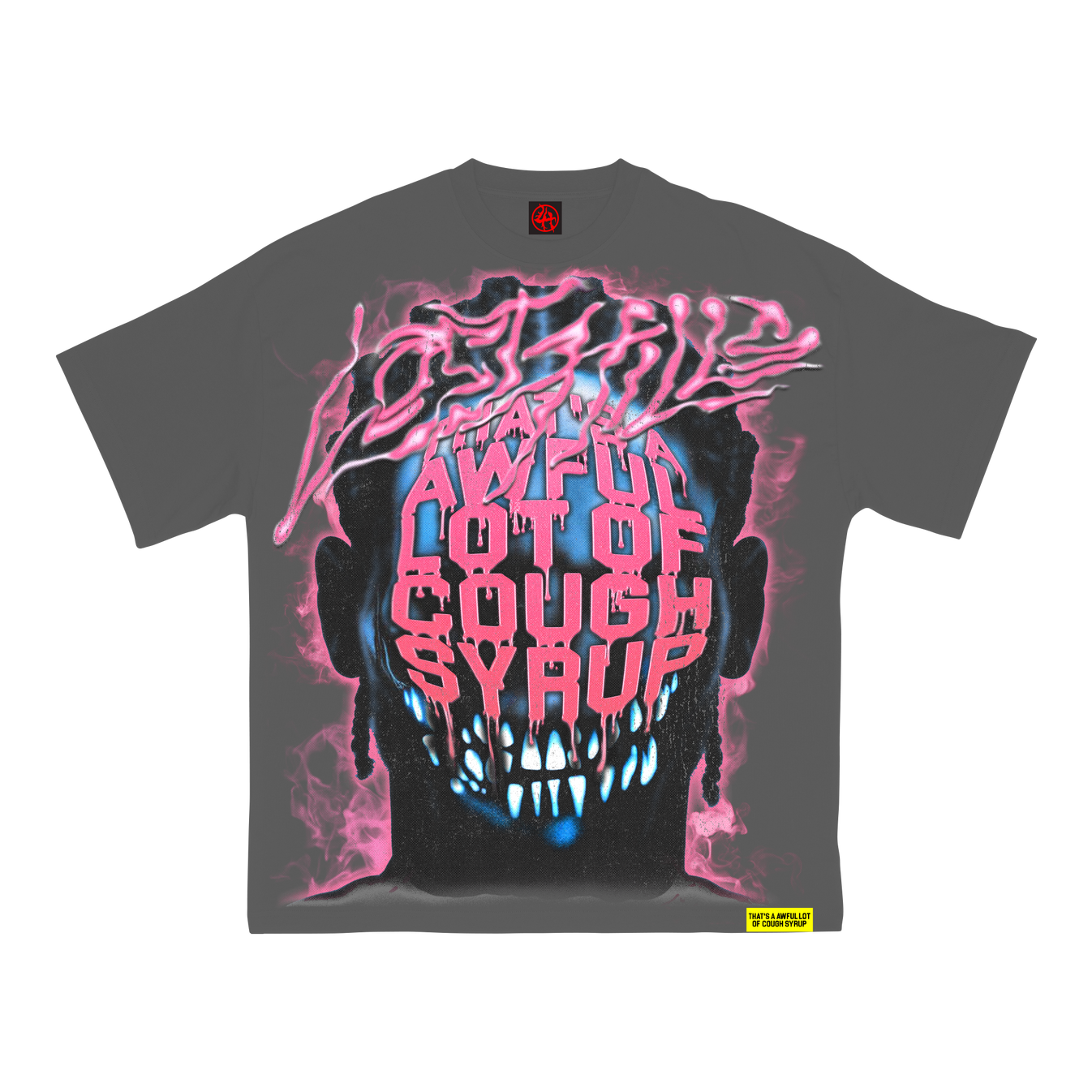 LH x Cough Syrup Head T-Shirt (Grey)