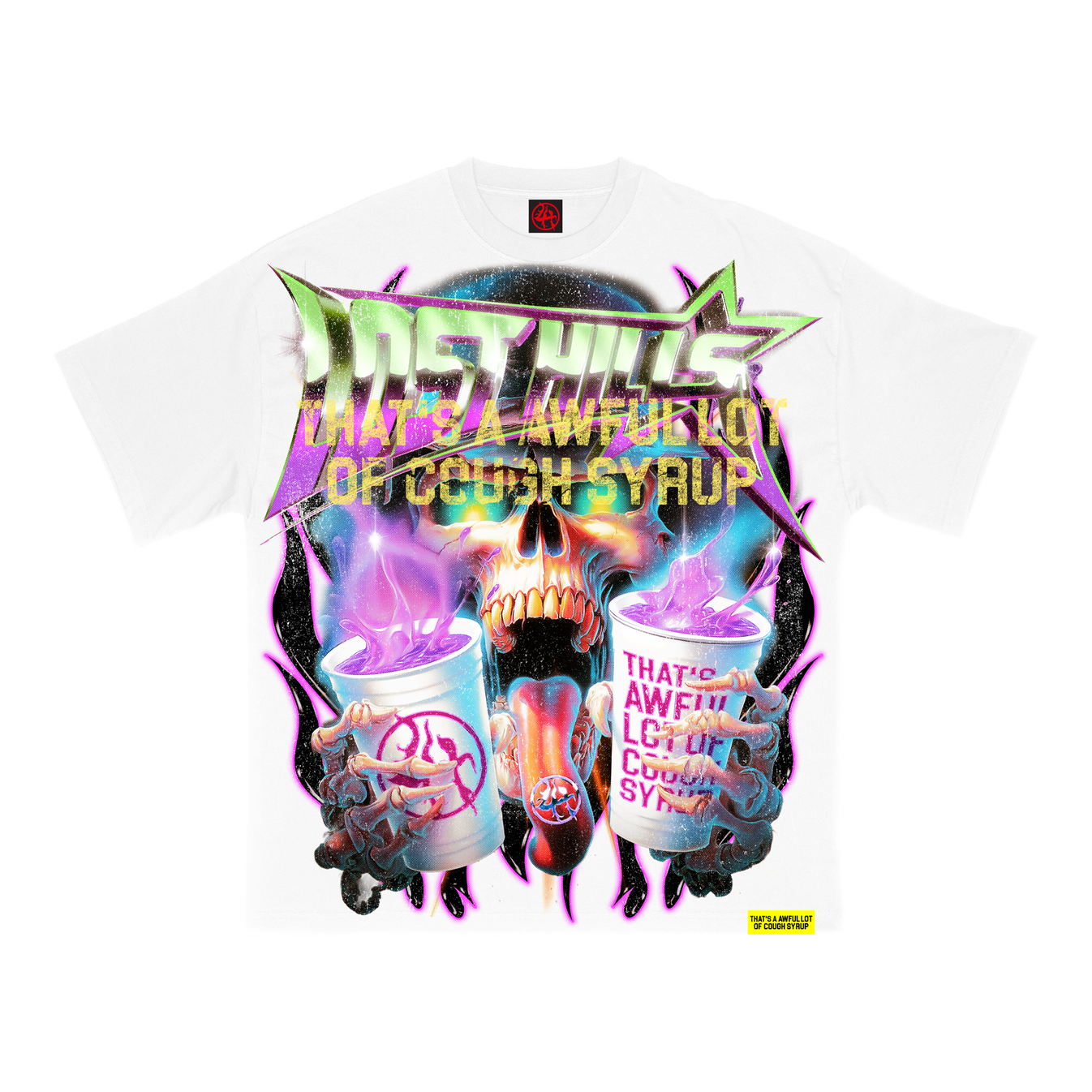 LH x Cough Syrup Skull T-Shirt (White)