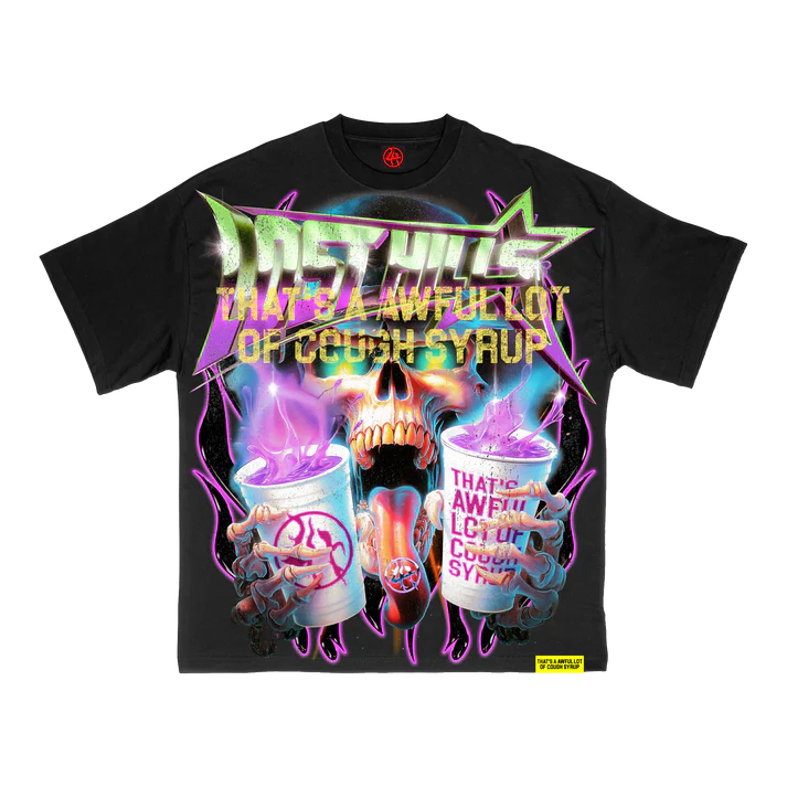 Lost Hills x Cough Syrup Skull T-Shirt (Black)