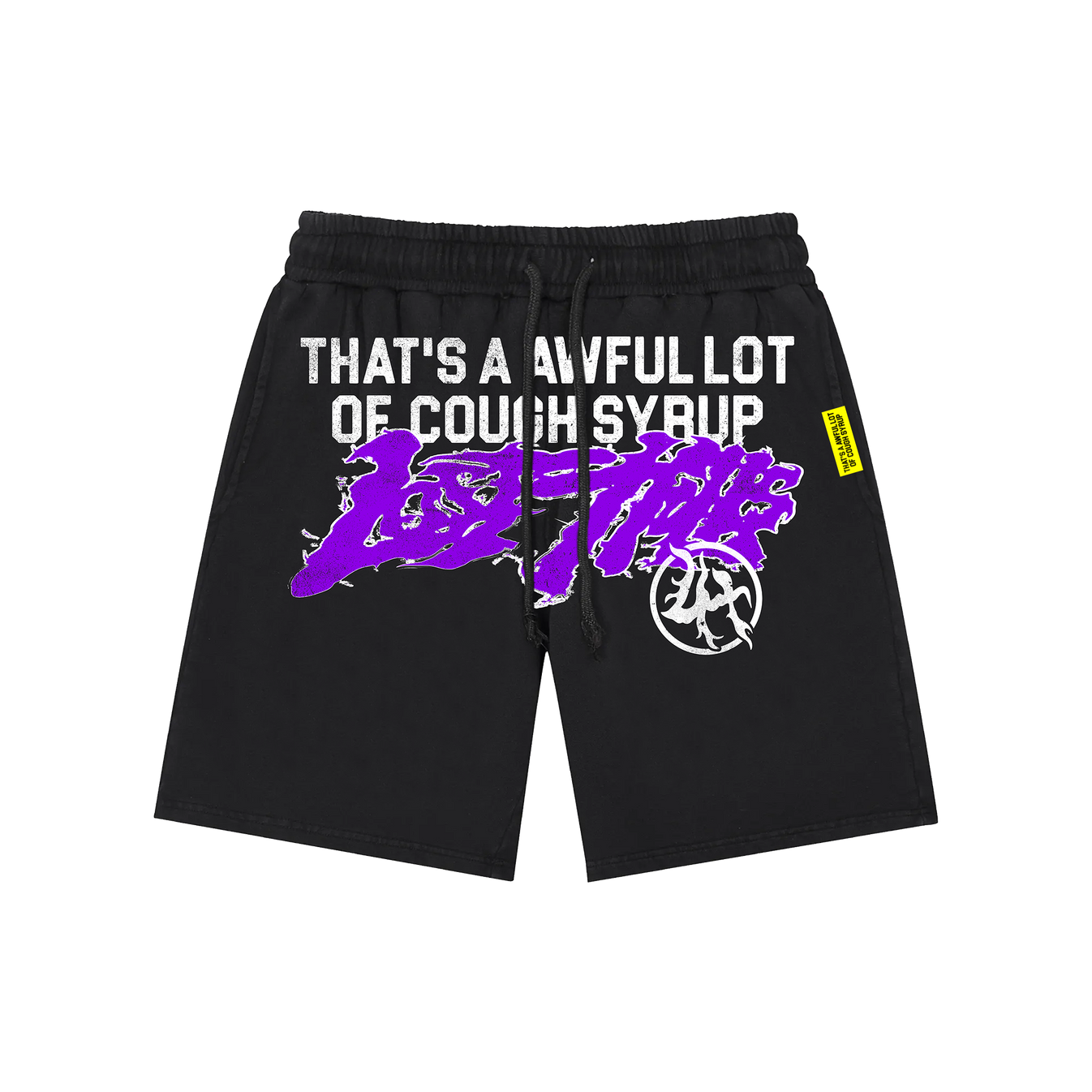 LH x Cough Syrup Script Shorts Black