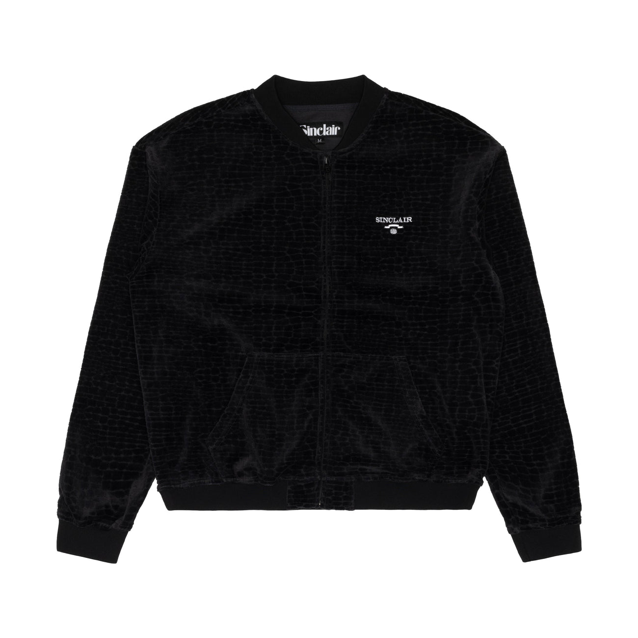 Sinclair Croc Velour Jacket Black