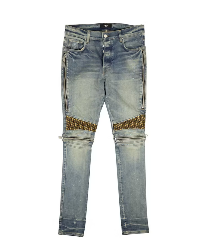 AMIRI Velvet PJ MC2 Skinny Jeans Men's Indigo