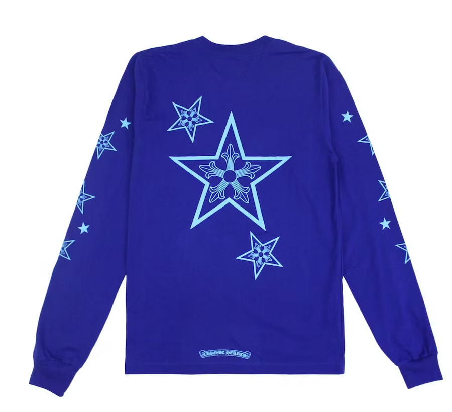 Chrome Hearts Star L/S T-shirt Blue