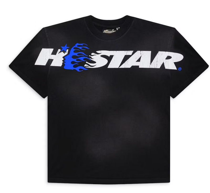 HS Studios Cartoon Logo T-Shirt Blue
