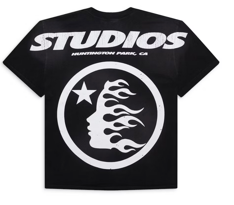 HS Studios Cartoon Logo T-Shirt Blue