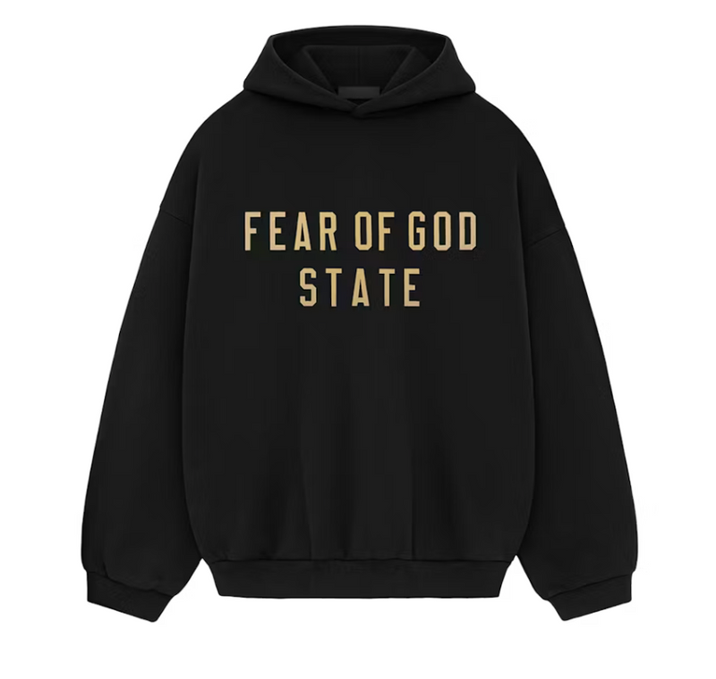 Fear of God State Essentials Fleece Hoodie Black