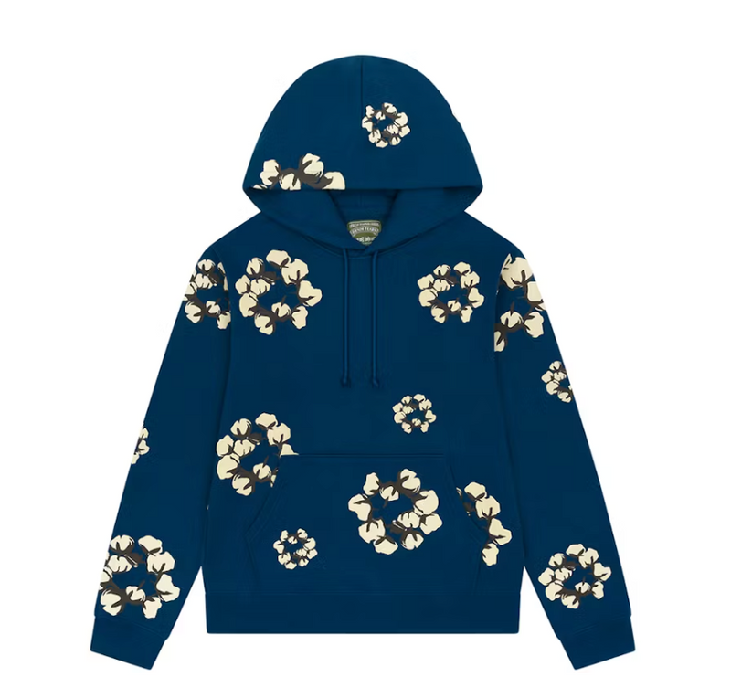 Denim Tears x CPFM Cactus Tears Wreath Hoodie Navy