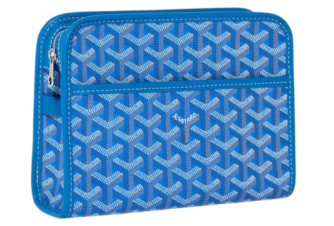 Goyard Jouvence Toiletry Bag PM Sky Blue
