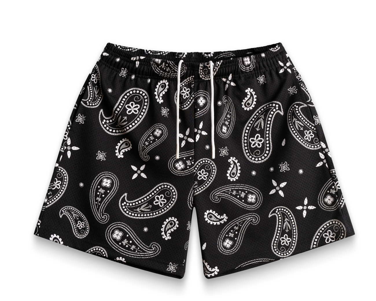 Bravest Studios Black Paisley V3 Shorts