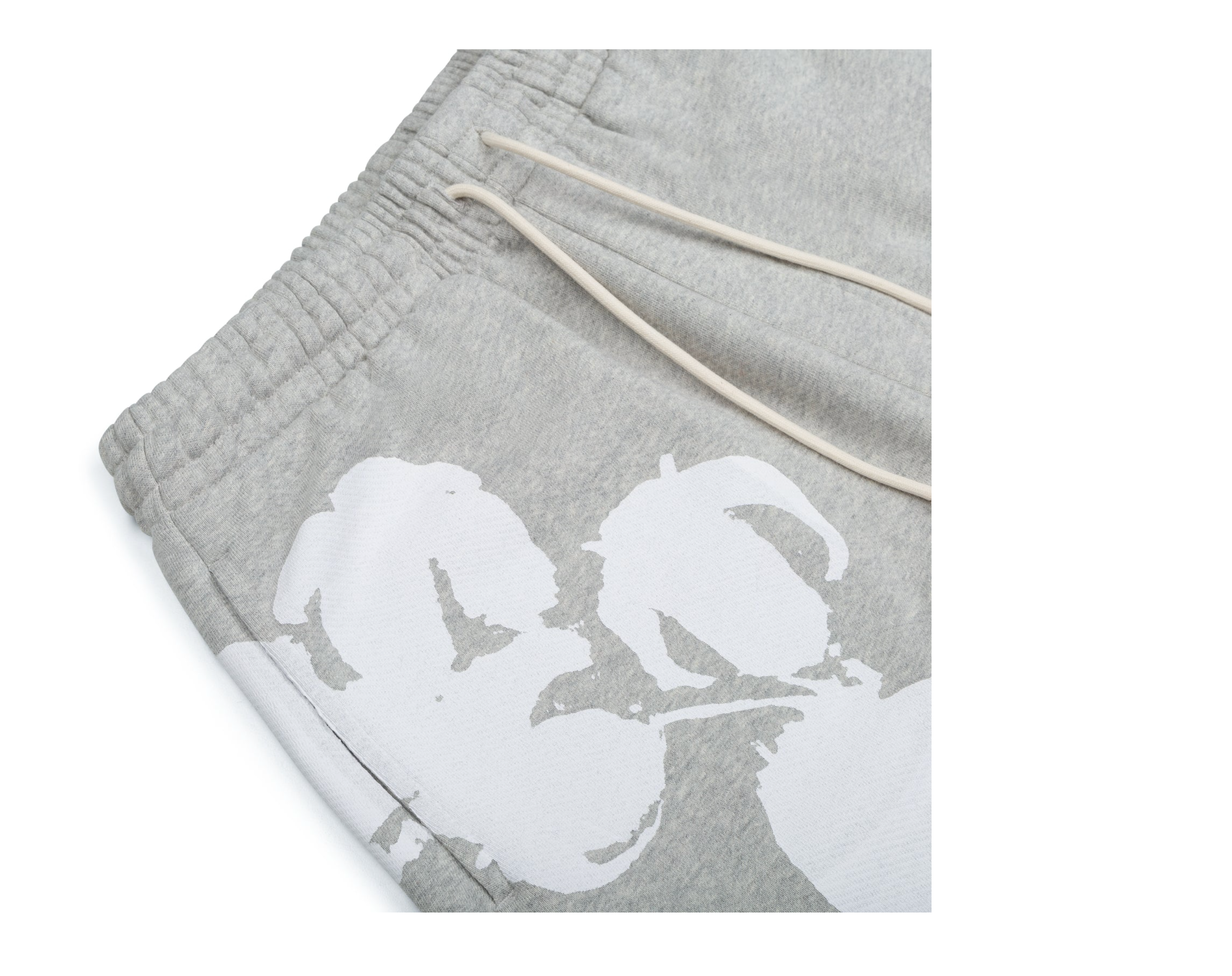 Denim Tears Biggie Cotton Wreath Sweat Shorts Grey