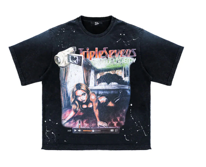Triple Sevens Film Star Black Tee