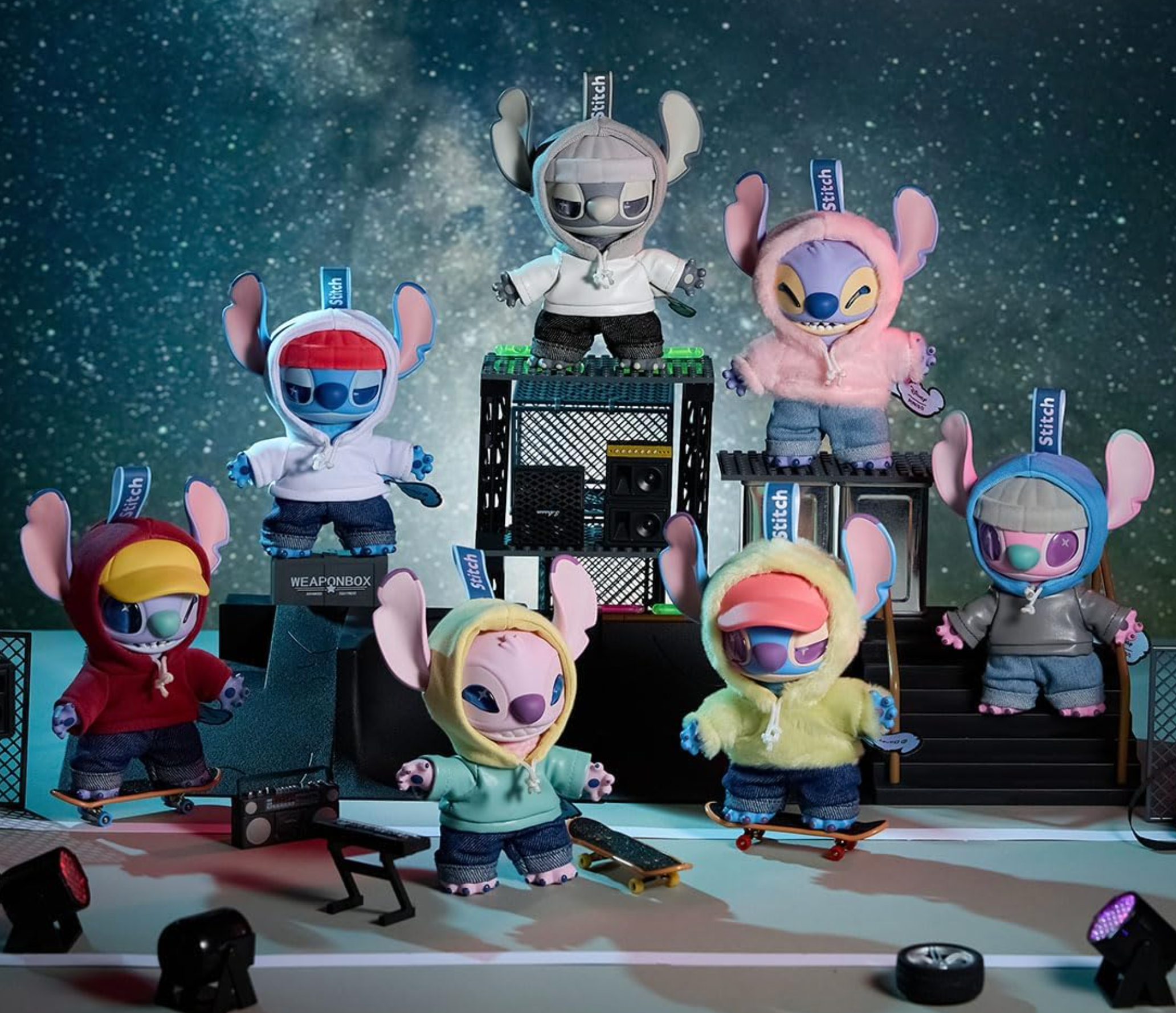 Miniso Disney Stitch GenZ Street Series Pendent Blind Box