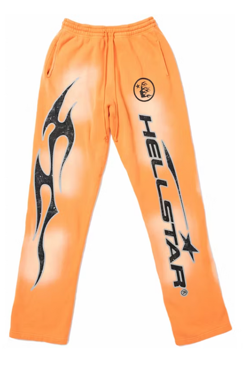 HStar Orange Sweatpants Flare Bottom