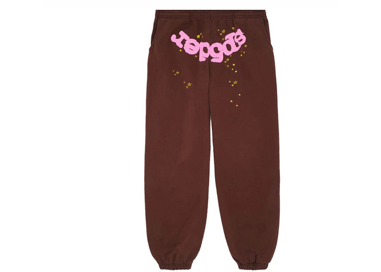 Sp5der Classic Sweatpants Brown