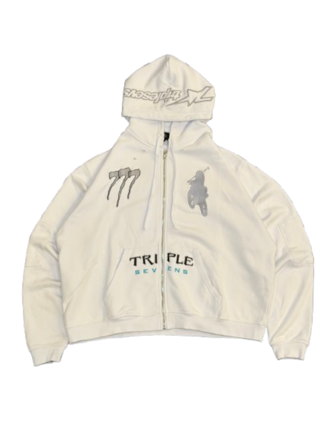 Triple Sevens Moto Head ComplexCon Exclusive Hoodie White