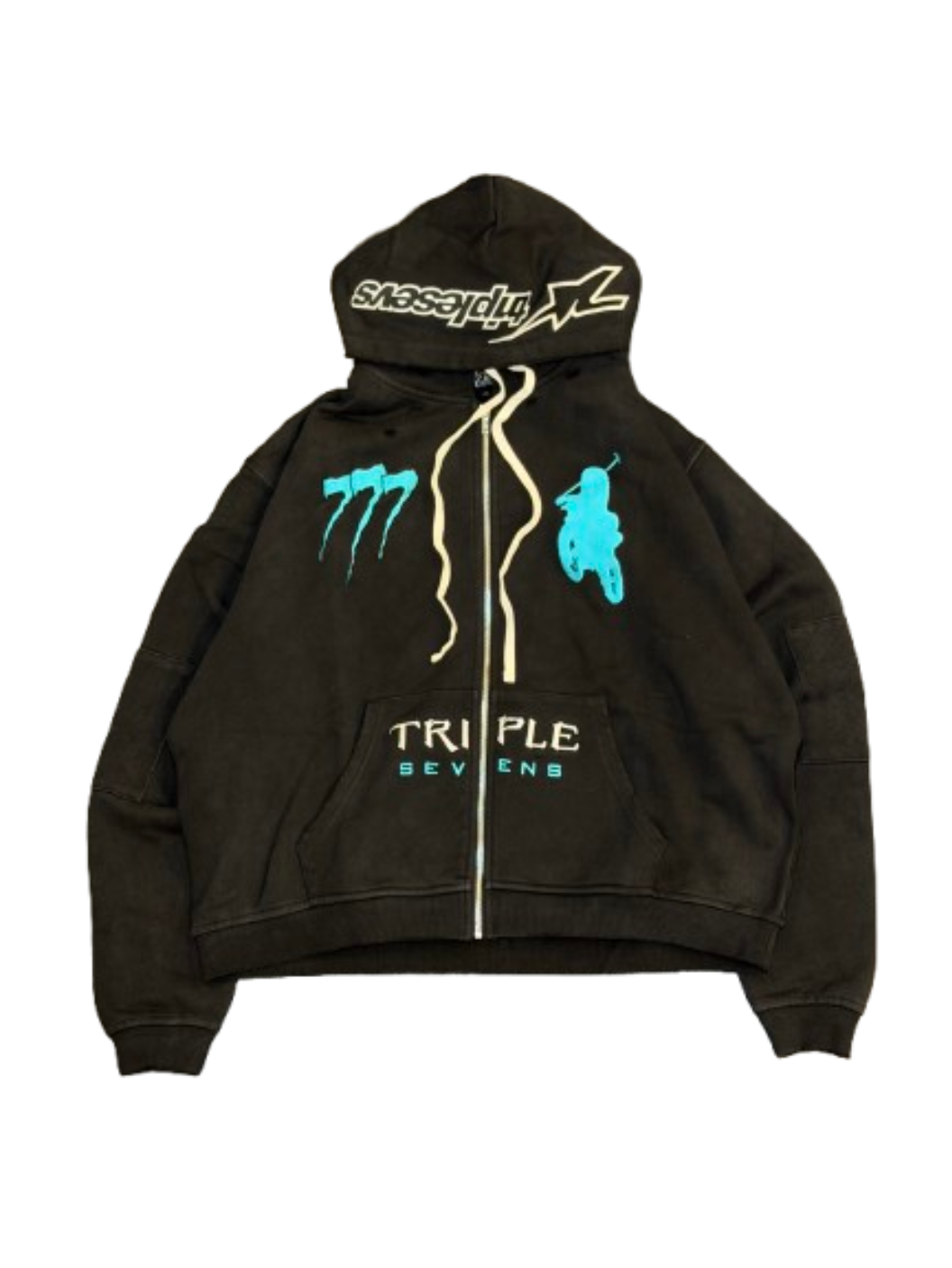 Triple Sevens Moto Head ComplexCon Exclusive Hoodie Black