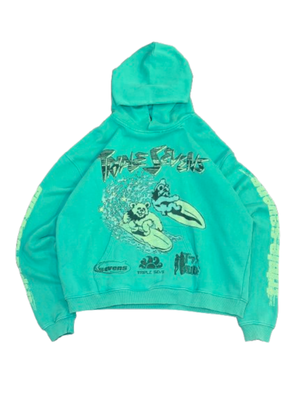 Triple Sevens Surf Hoodie Teal