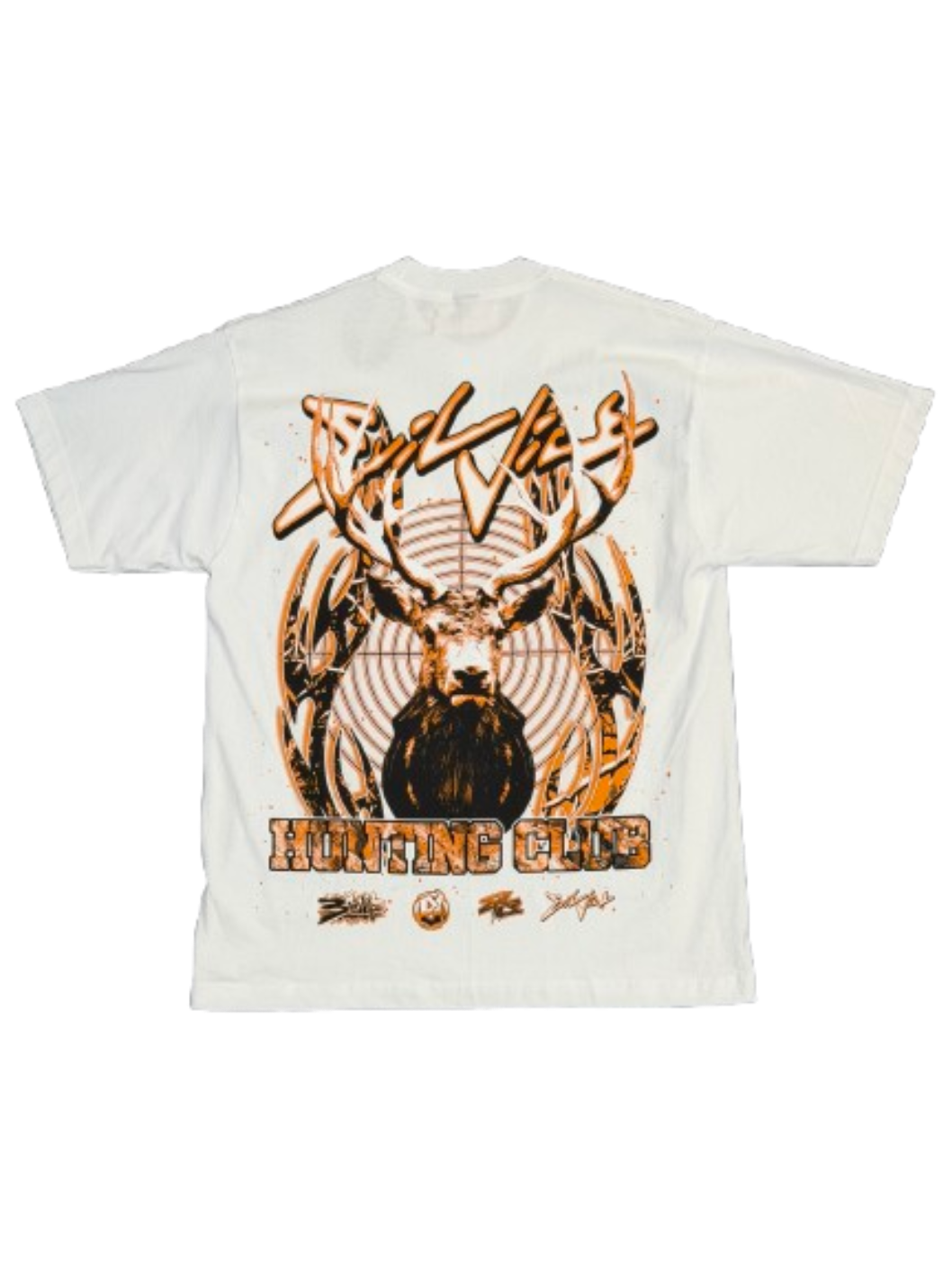 Evil Vice Hunting Club T-Shirt White
