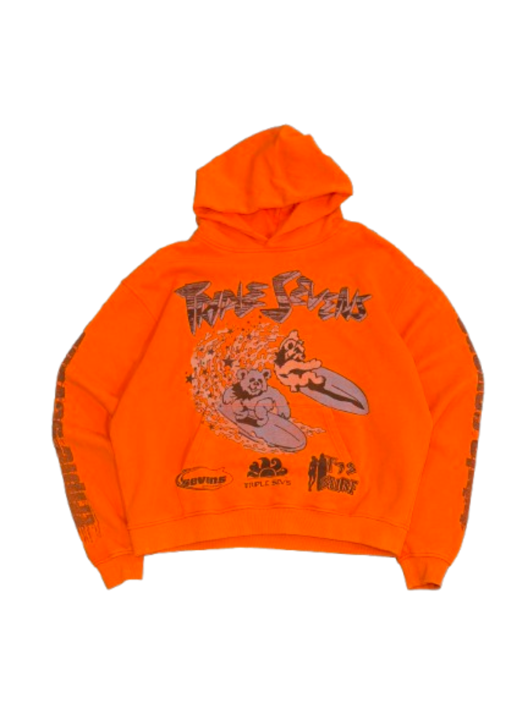 Triple Sevens Surf Hoodie Orange