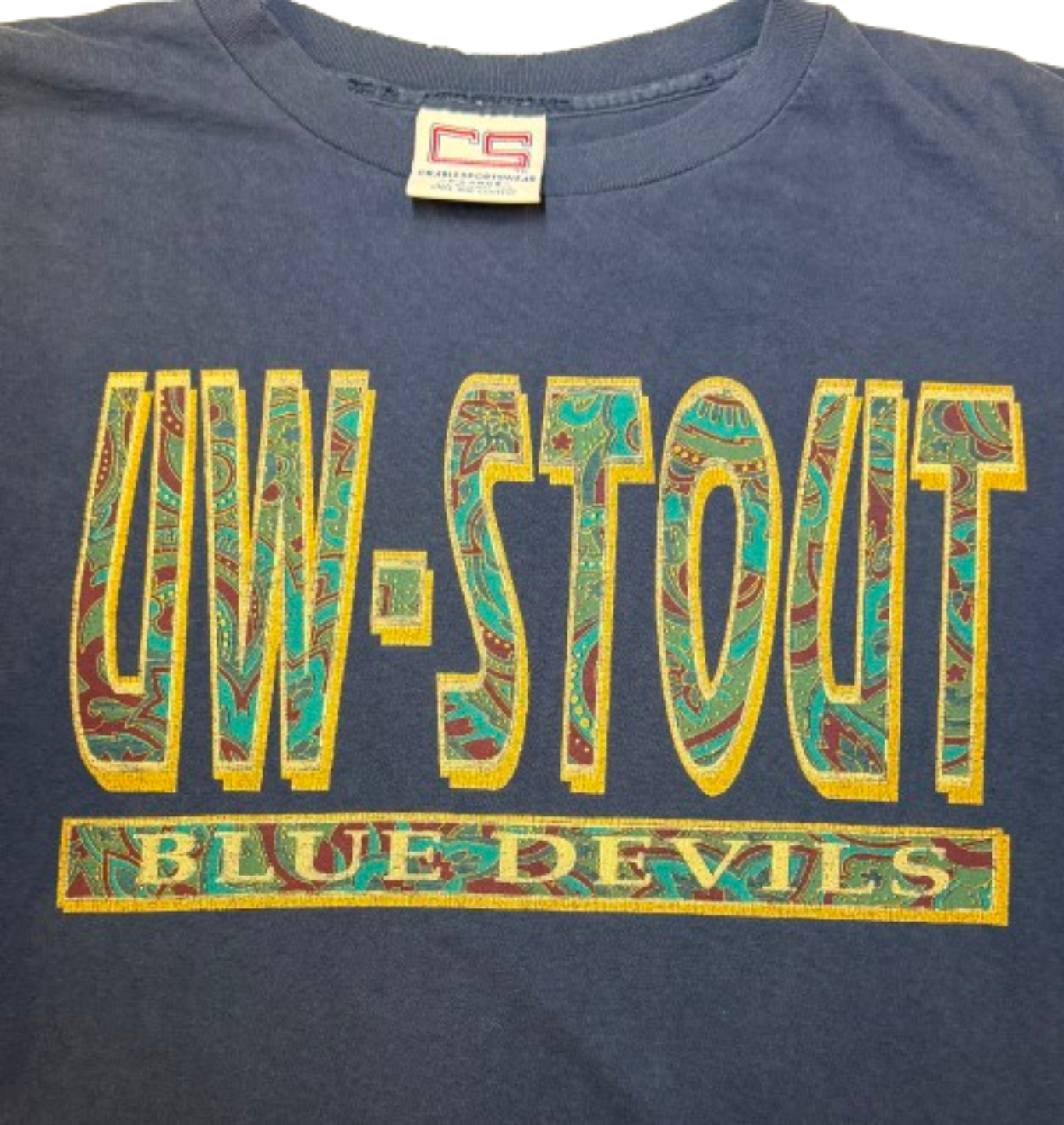 Y2K Vintage UW Stout Blue Devils Tee