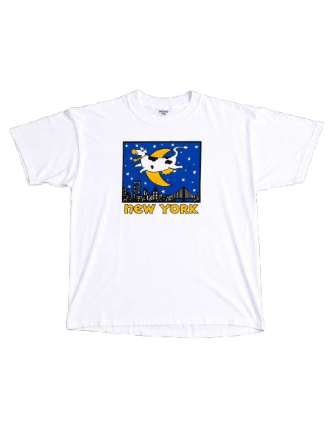 Y2K Vintage Cow Over The Moon Tee