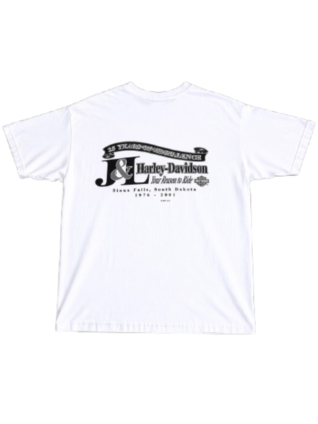 Y2K Vintage Harley Davidson 25 Years of Excellence Tee