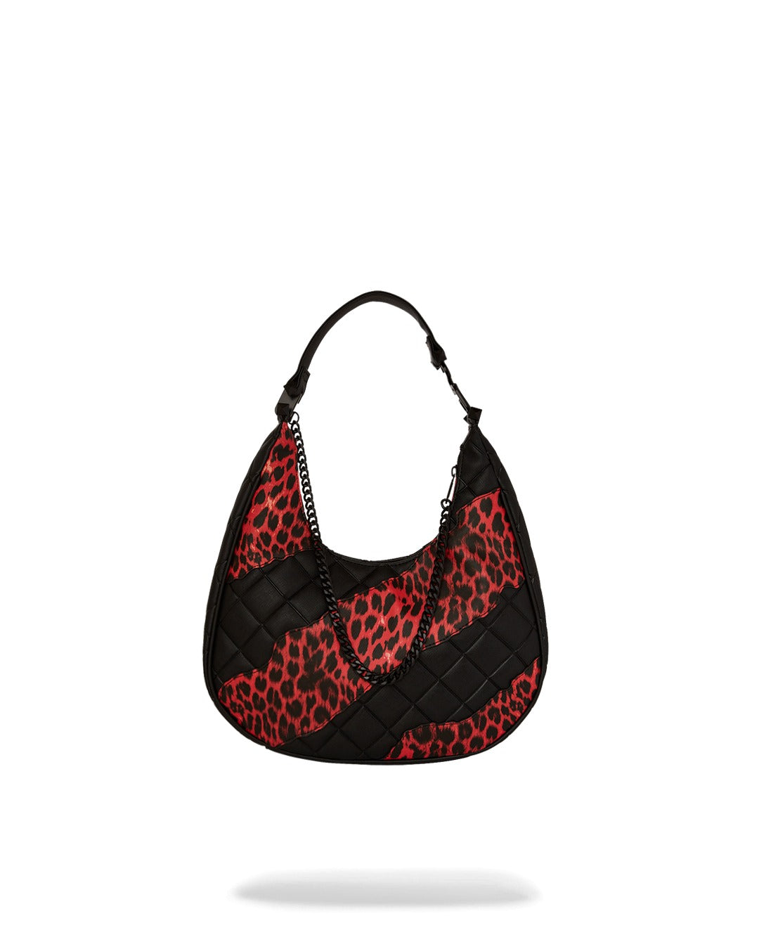 SPRAYGROUND RED LEOPARD PUFFER VICE SHOULDER BAG