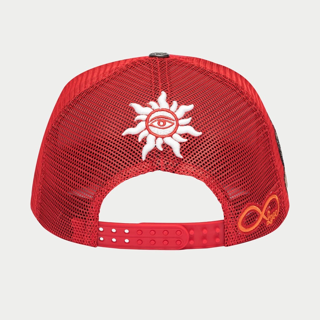 Godspeed Dual Patch Trucker Hat Red