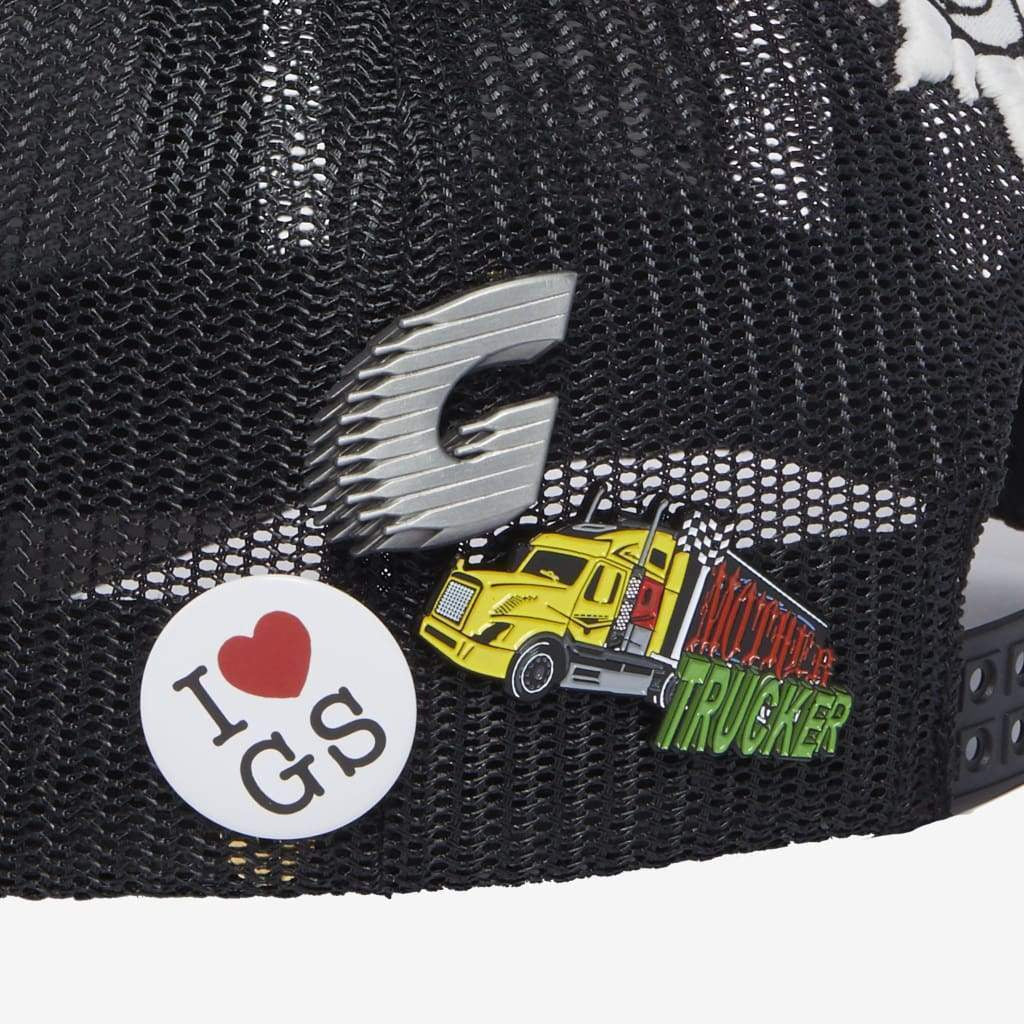 Godspeed Forever Trucker OG Hat Black / White / Silver
