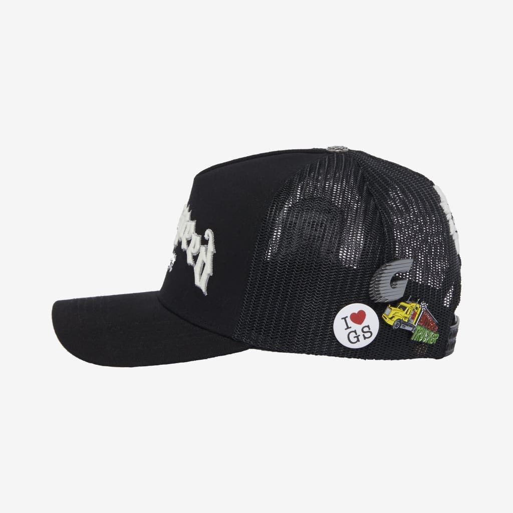 Godspeed Forever Trucker OG Hat Black / White / Silver