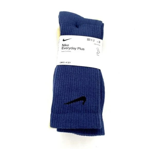 Nike Everyday Plus Cushioned Training Crew Socks (3 Pairs) Multi