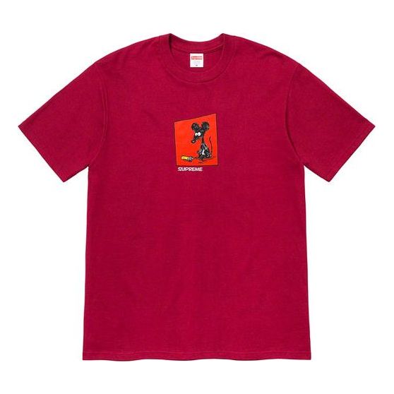 Supreme Mouse Tee Cardinal