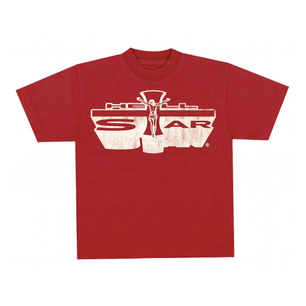 HStar Jesus Emblem T-shirt Red