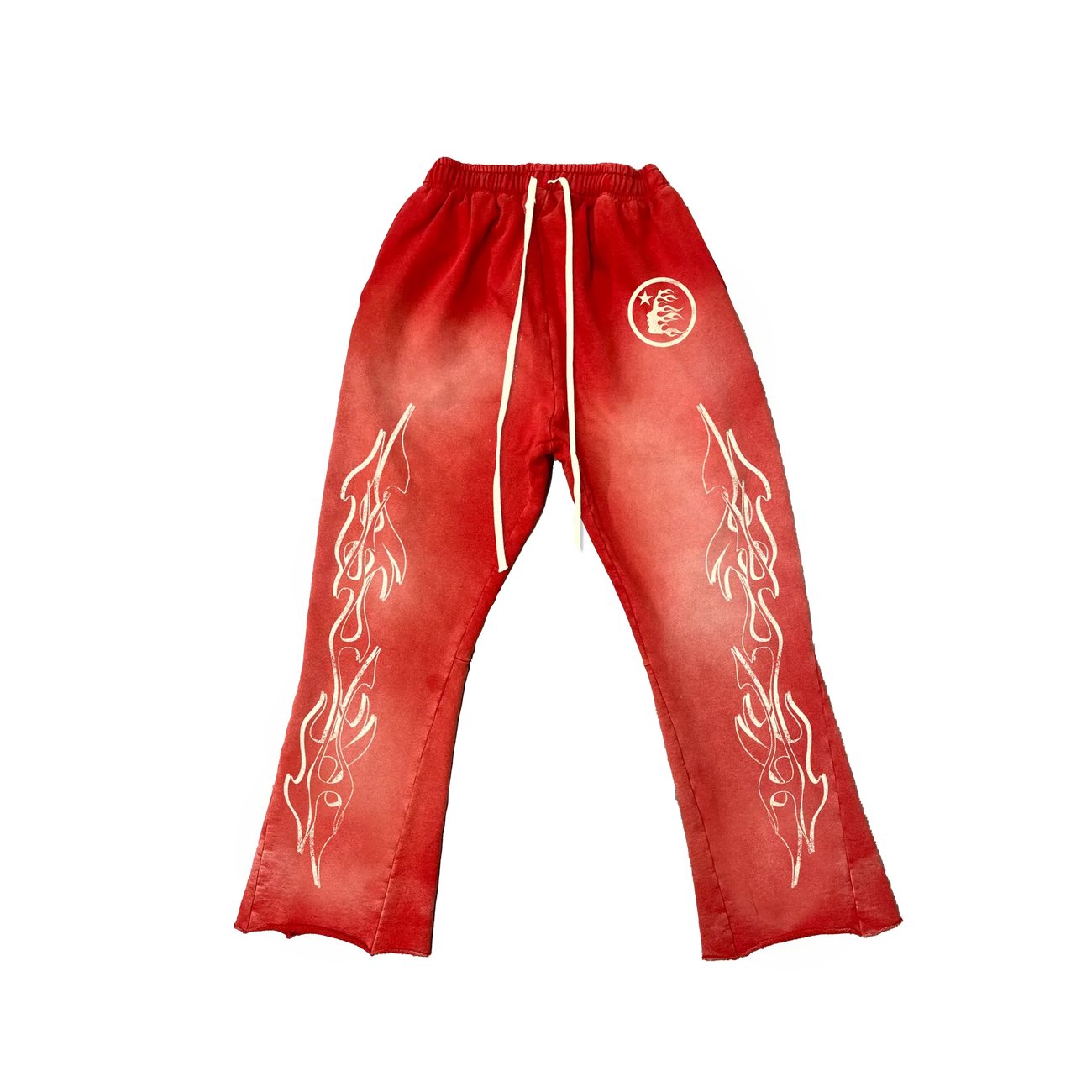 HStar Studios Flame Flare Sweatpants Red