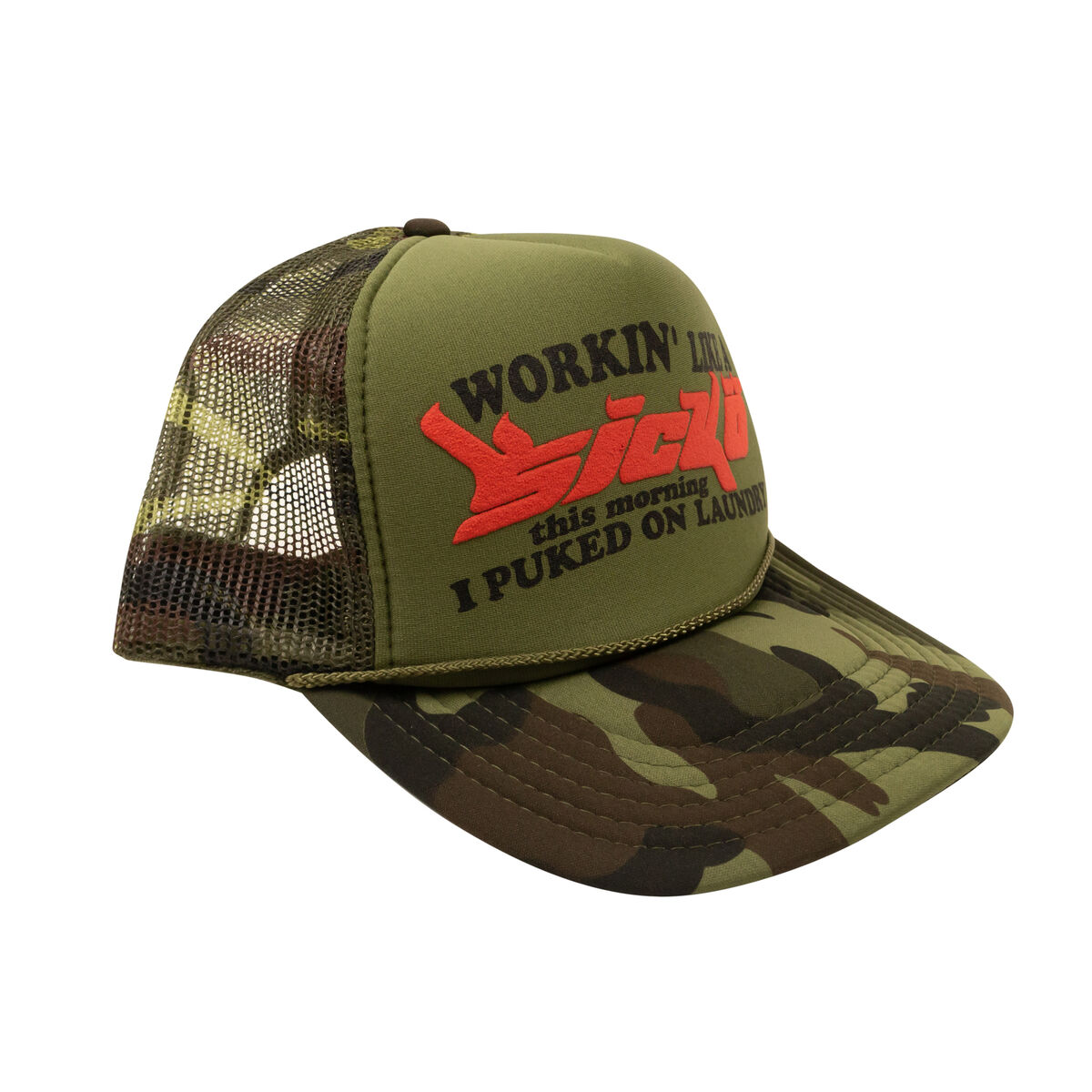 Sicko Laundry Trucker Hat Camo