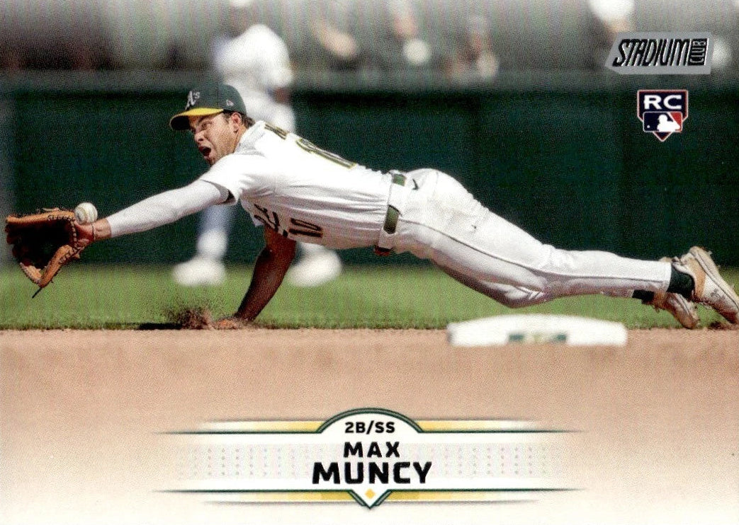 MAX MUNCY 2025 Topps Stadium Club Rookie Card RC #28 Oakland Athletics