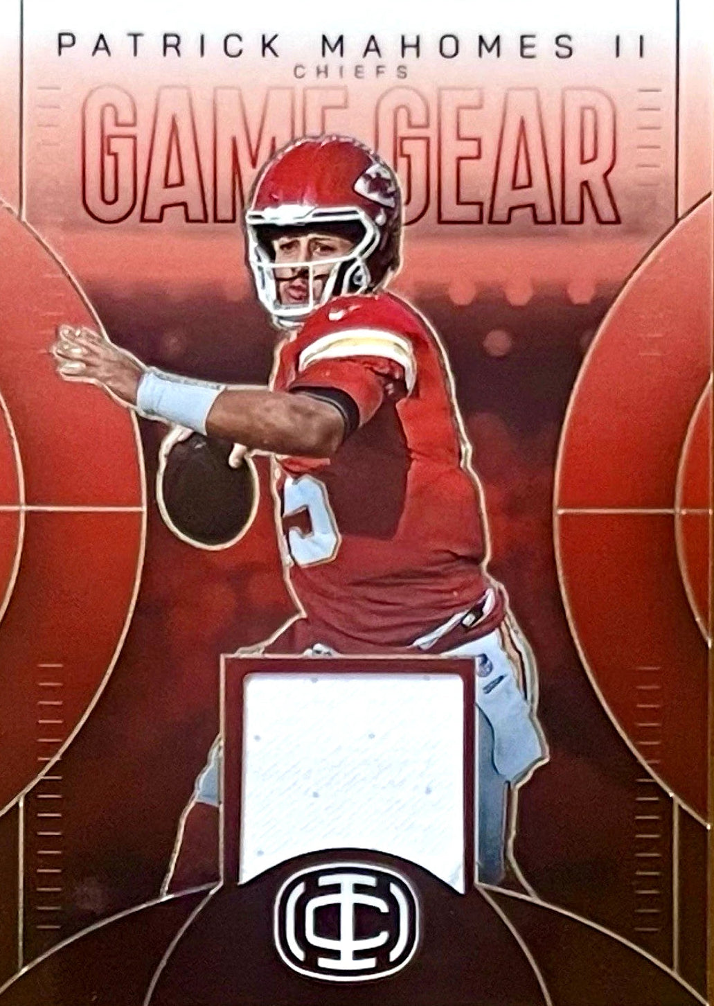 PATRICK MAHOMES II 2025 Icon Collection Mahomes GAME GEAR Relic #GG-4 KC CHIEFS