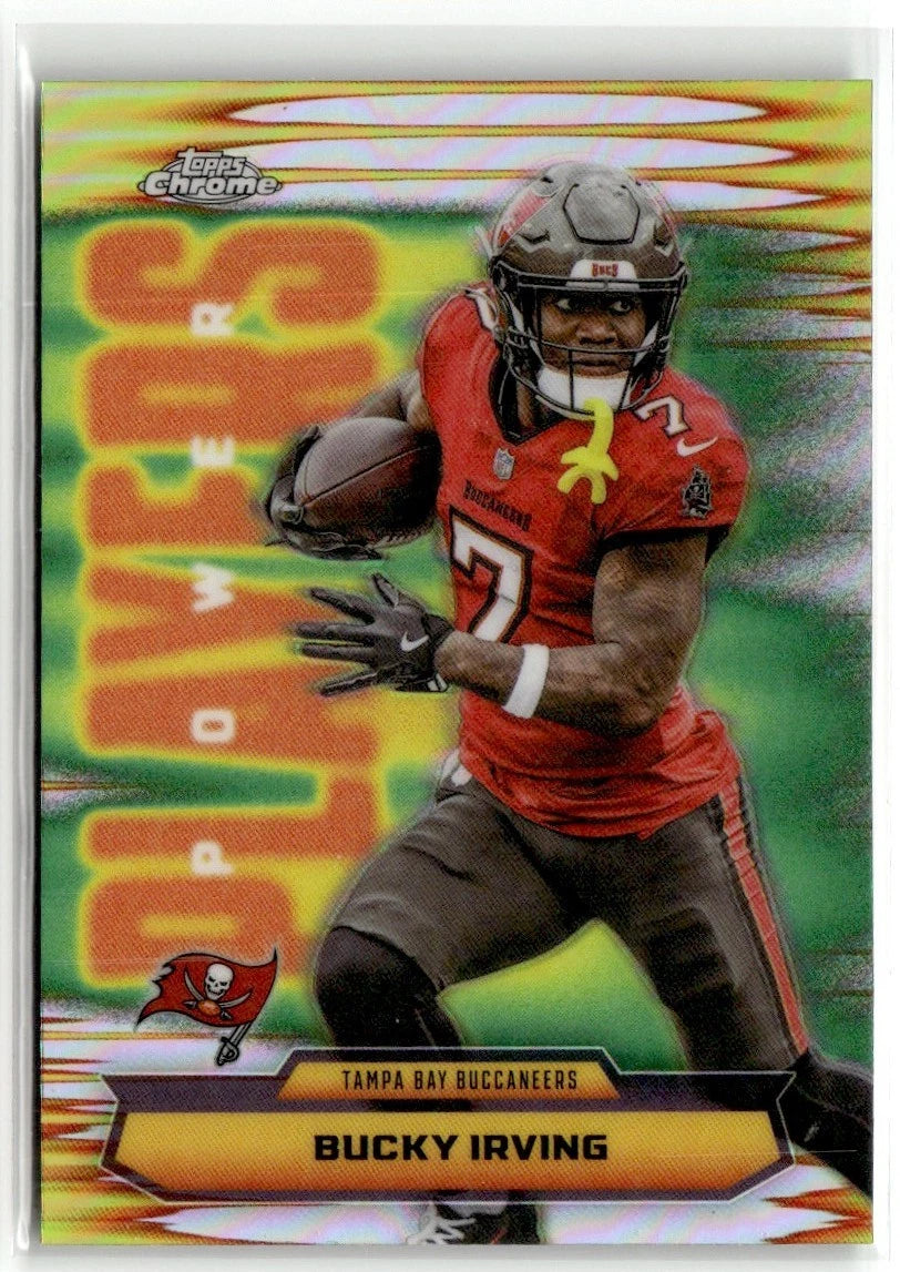 2025 Topps Chrome Power Players Refractor Bucky Irving #PP-18