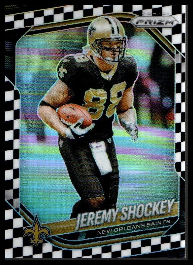 2025 Panini Prizm #200 Jeremy Shockey Black and White Checker