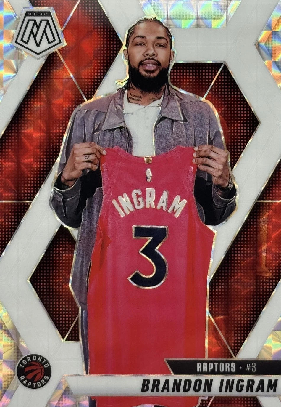 2024-25 Panini Mosaic - Brandon Ingram #121 Choice White Mosaic Prizm