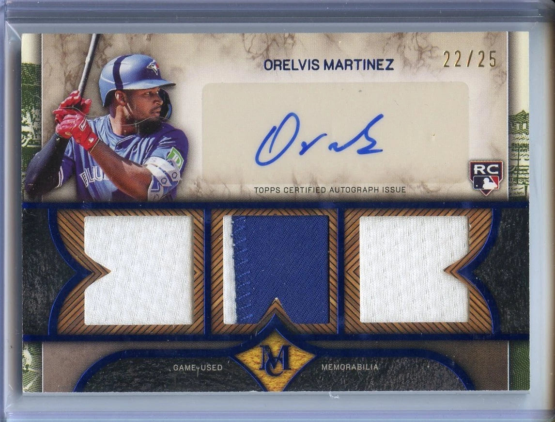 2025 Topps Museum - Signature Swatch Triple Relic Auto Orelvis /149