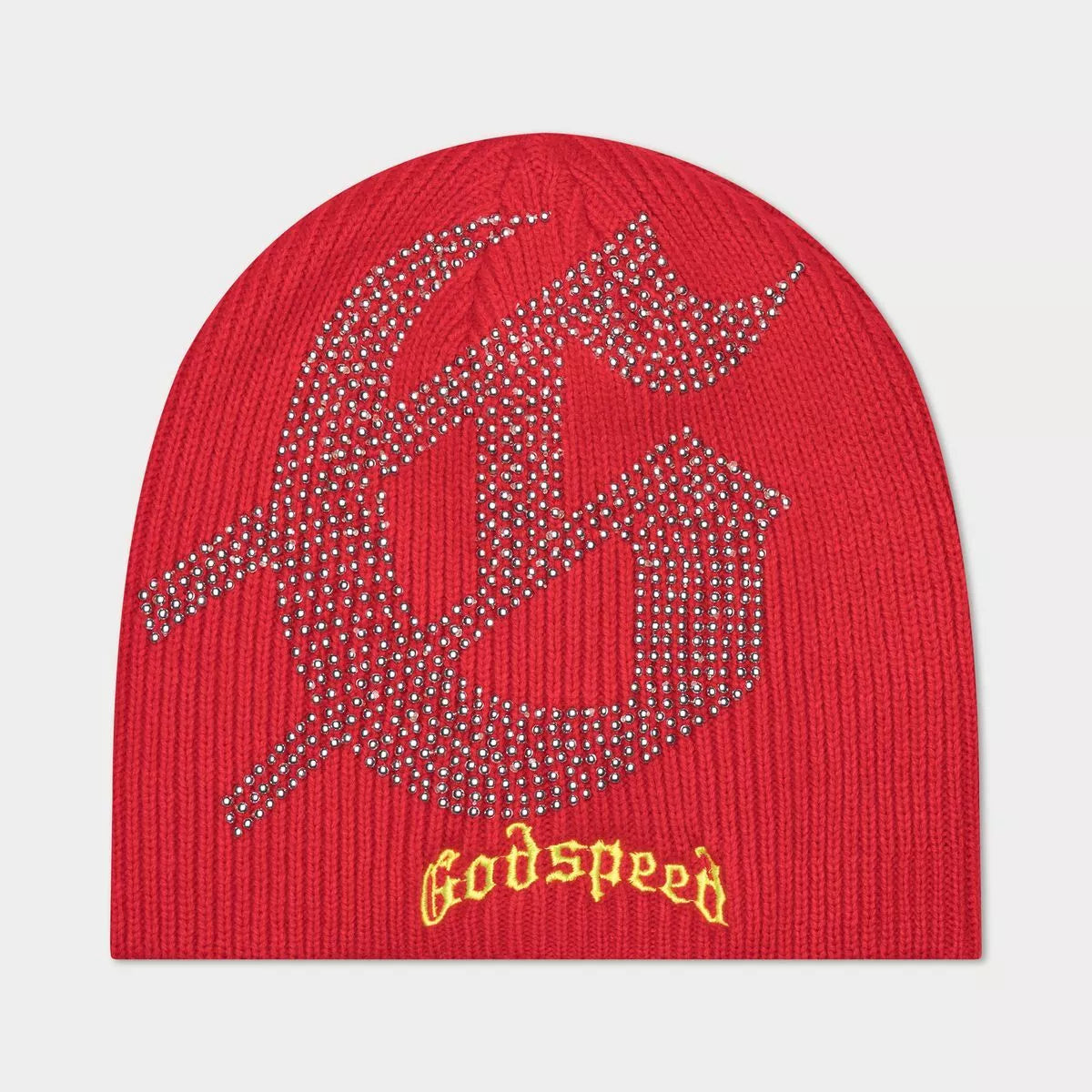 GodSpeed Studded Beanie Red/Yellow