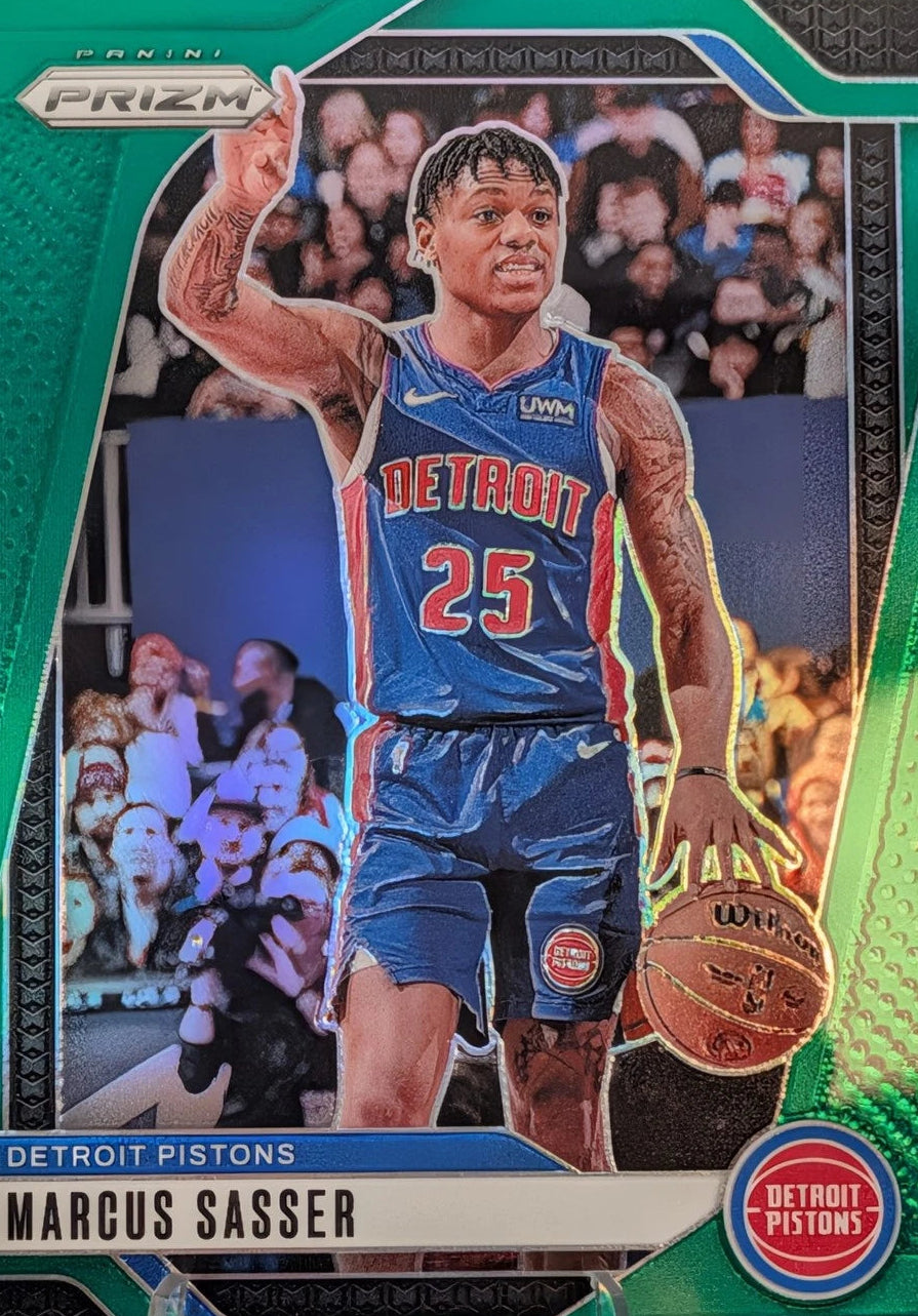 2024-25 Panini Prizm #21 Marcus Sasser Prizms Green