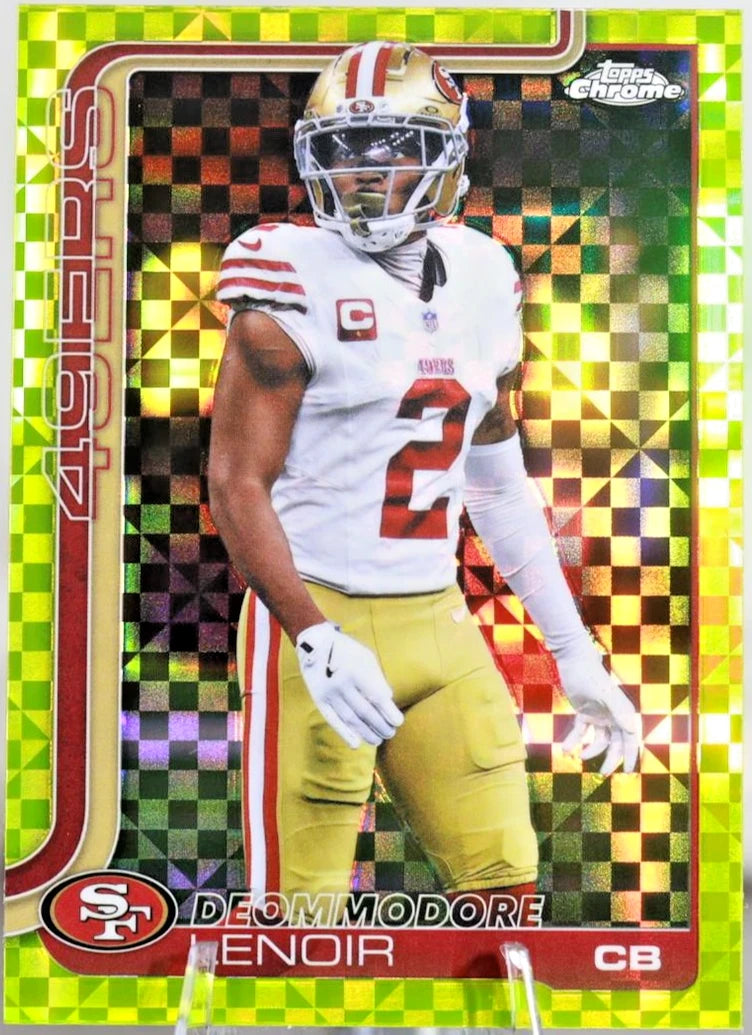 2025 Topps Chrome - Deommodore Lenoir Lime Green X-Fractor #269