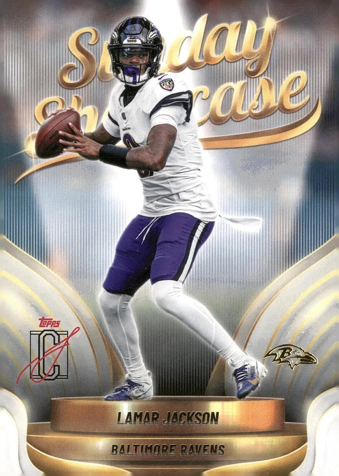 Lamar Jackson #SS-5 2025 Topps Signature Class Sunday Showcase