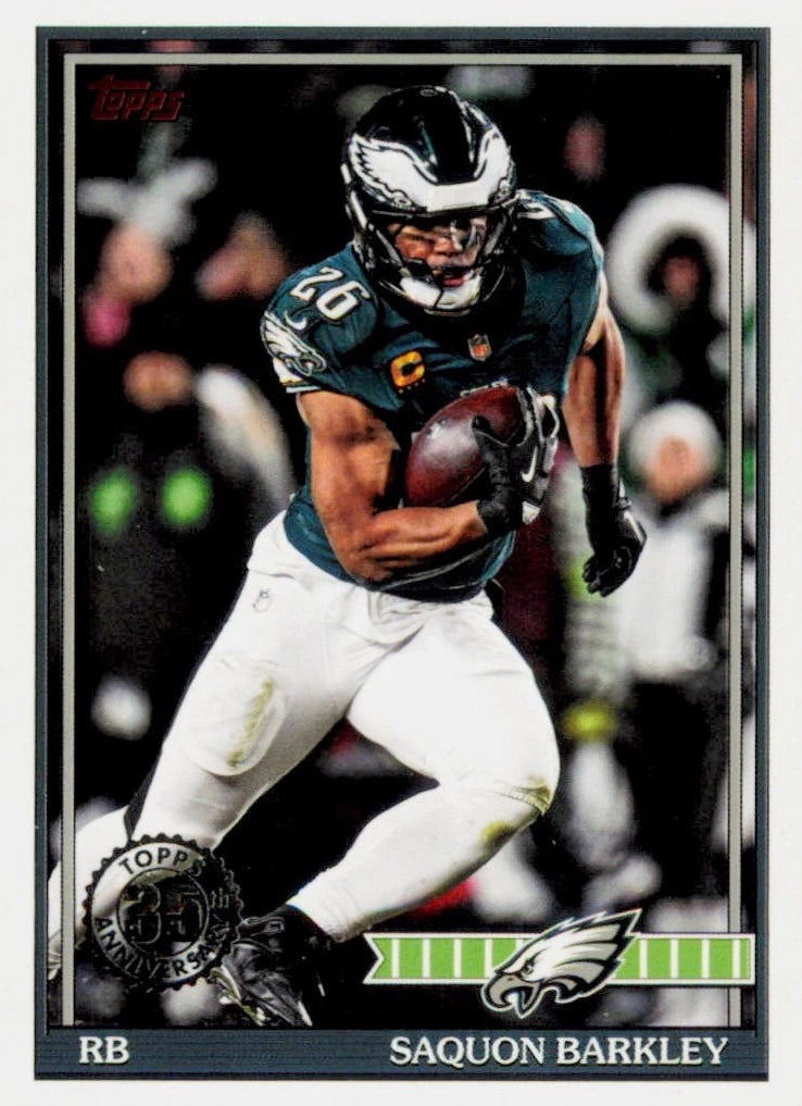 2026 Topps Flagship #91TF-19 Saquon Barkley 1991 Topps Football 35th Anniversary