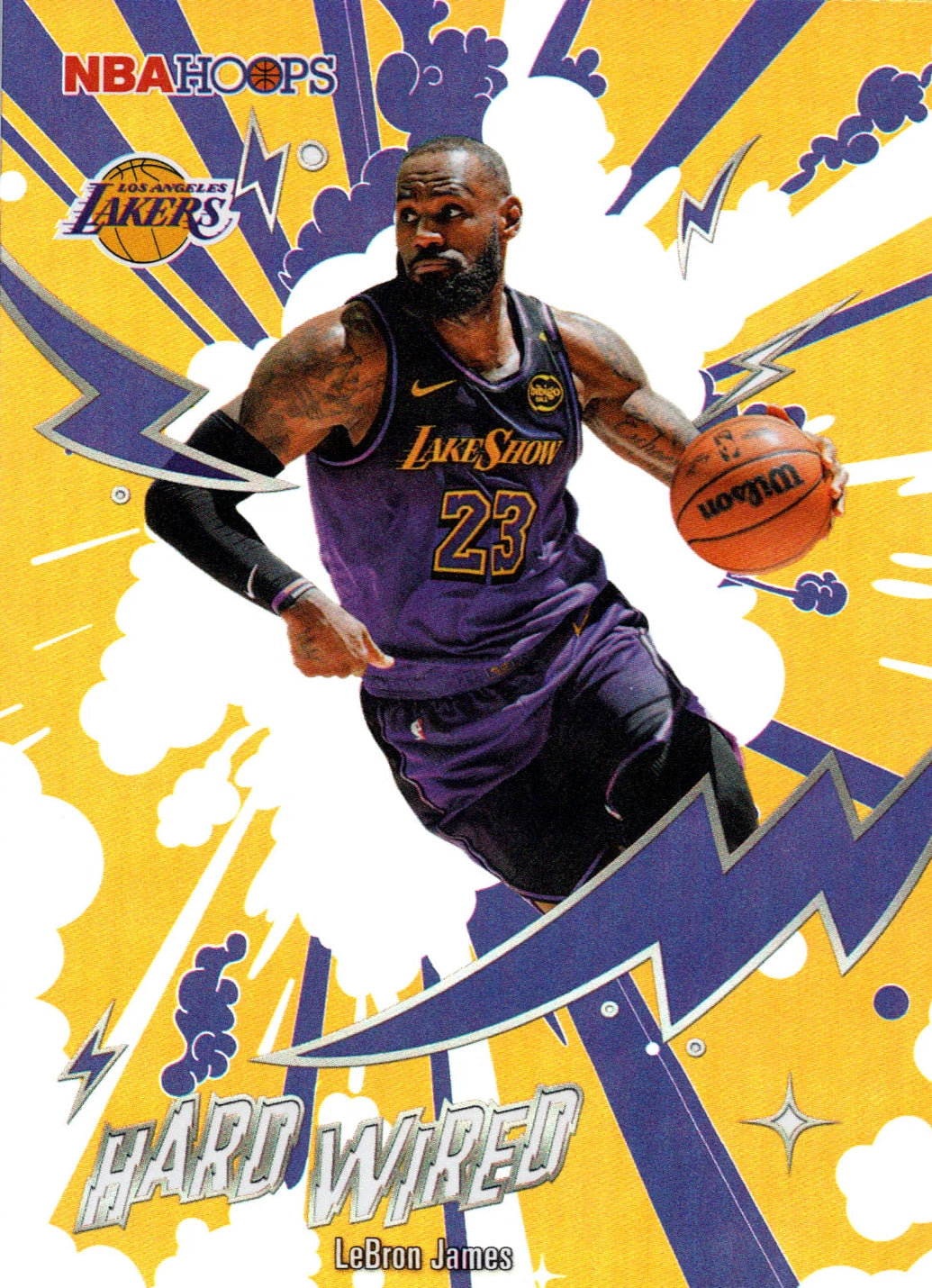 2025-26 Topps NBA Hoops LeBron James Hard Wired Insert Lakers HW-11