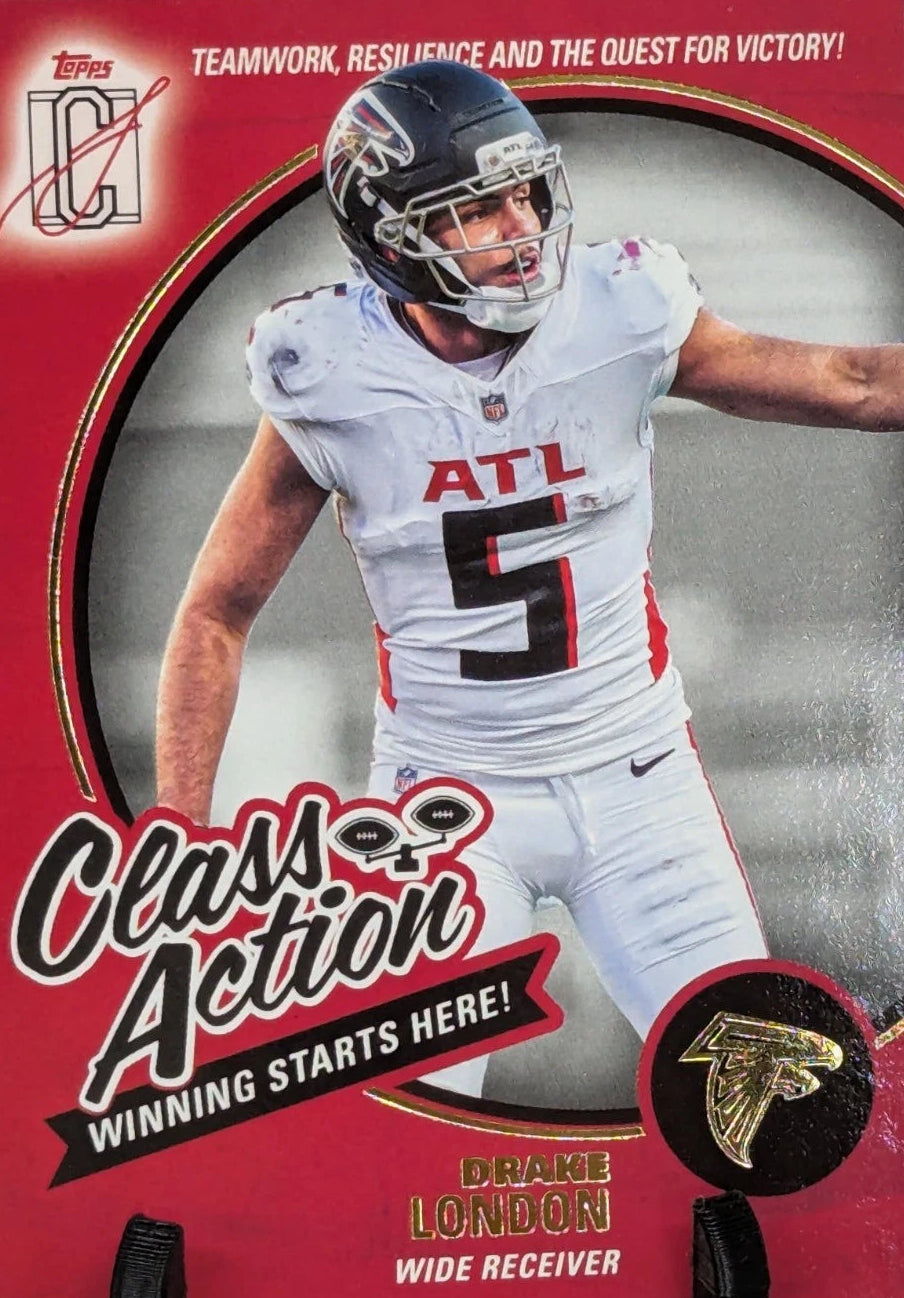 2025 Topps Signature Class #CA-2 Drake London Class Action Atlanta Falcons