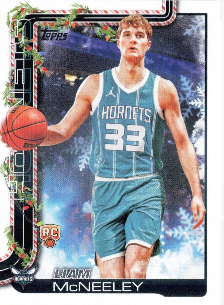 2025-26 Topps Holiday #H189 Liam McNeeley Rookie